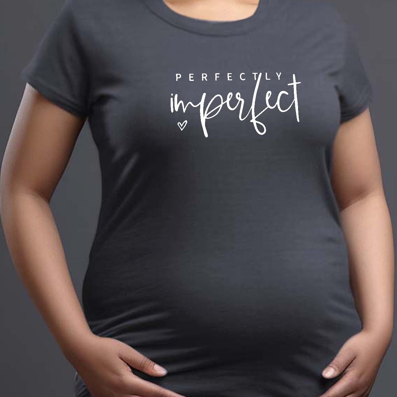 Perfectly Imperfect Women's Christian Maternity T-shirt claimedbygoddesigns