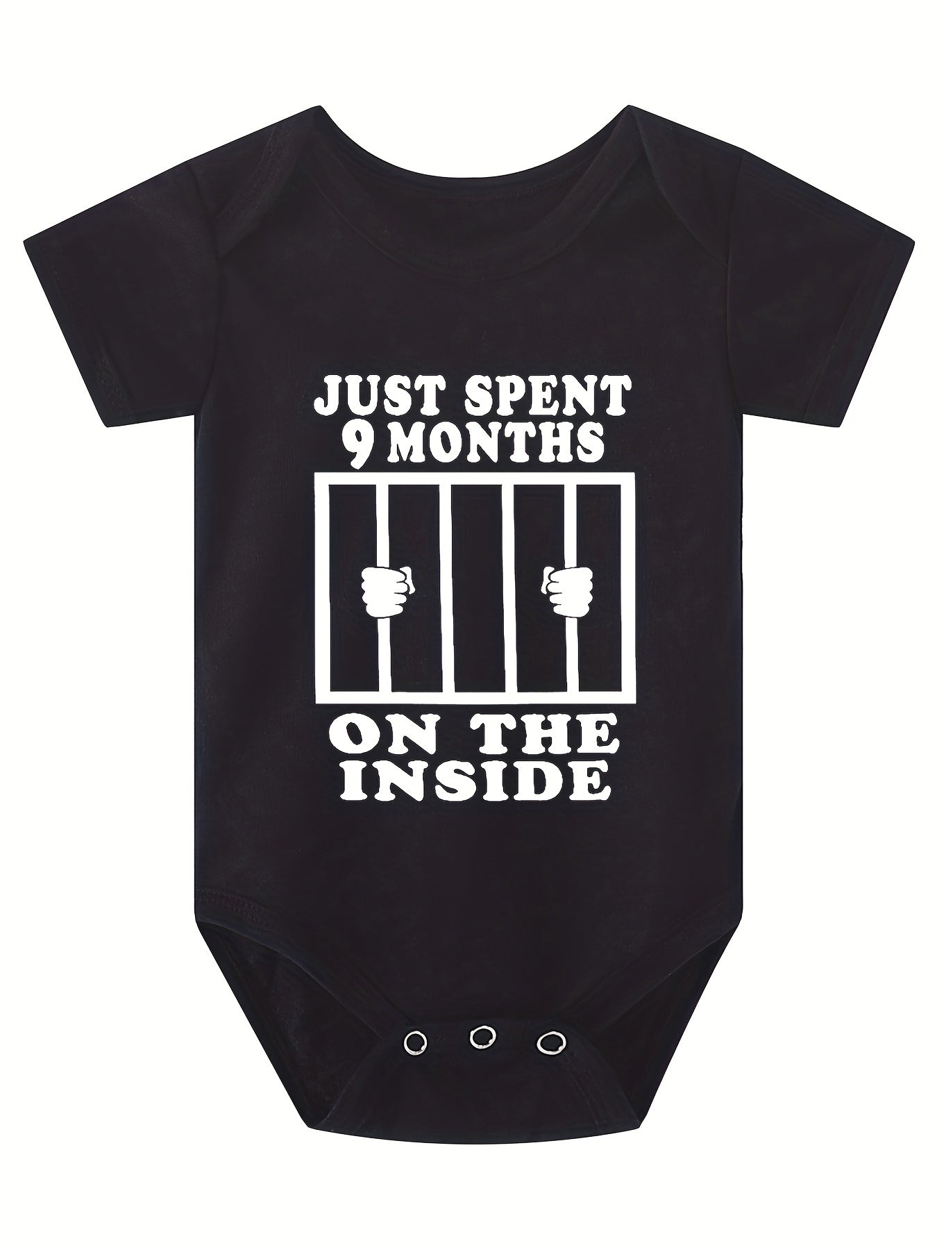 JUST SPENT 9 MONTHS ON THE INSIDE Christian Baby Onesie claimedbygoddesigns