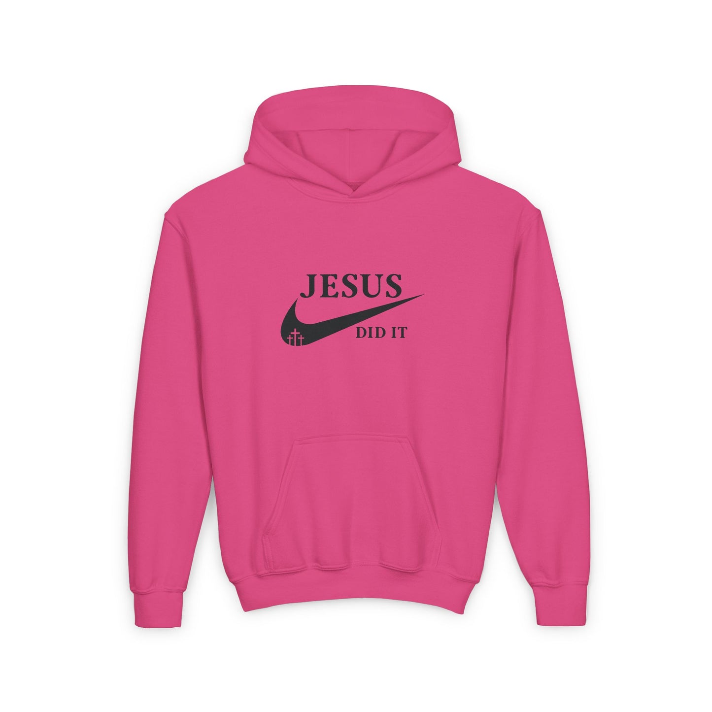 Jesus Did It Christian Hoodie, Youth Sweatshirt, Religious Gift for Teens, Christian Apparel, Inspirational Clothing,