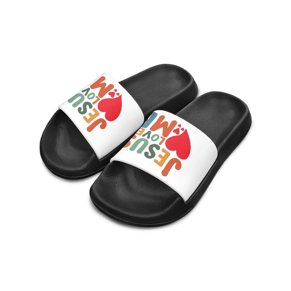 He Loves Me Christian Children's Sandals - ClaimedbyGodDesigns
