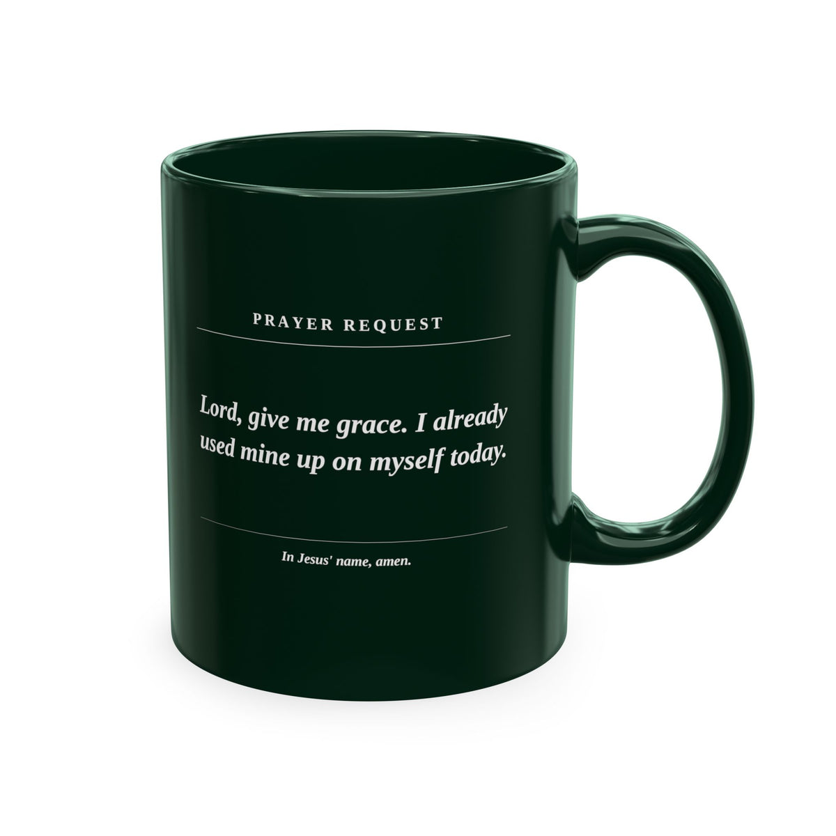 Prayer Request Mug — Inspirational Christian Coffee Cup with Daily Prayers
