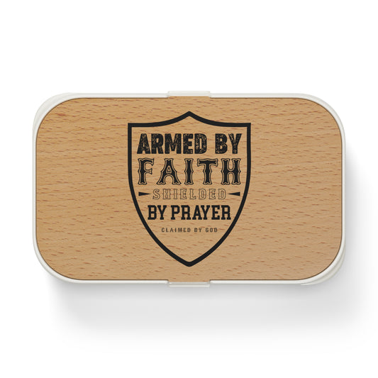Armed By Faith Shielded By Prayer Christian Bento Lunch Box Printify