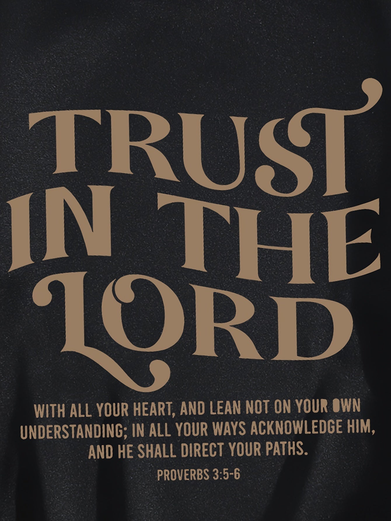 Proverbs 3:5-6 Trust In The Lord Plus Size Women's Christian Pullover Hooded Sweatshirt claimedbygoddesigns