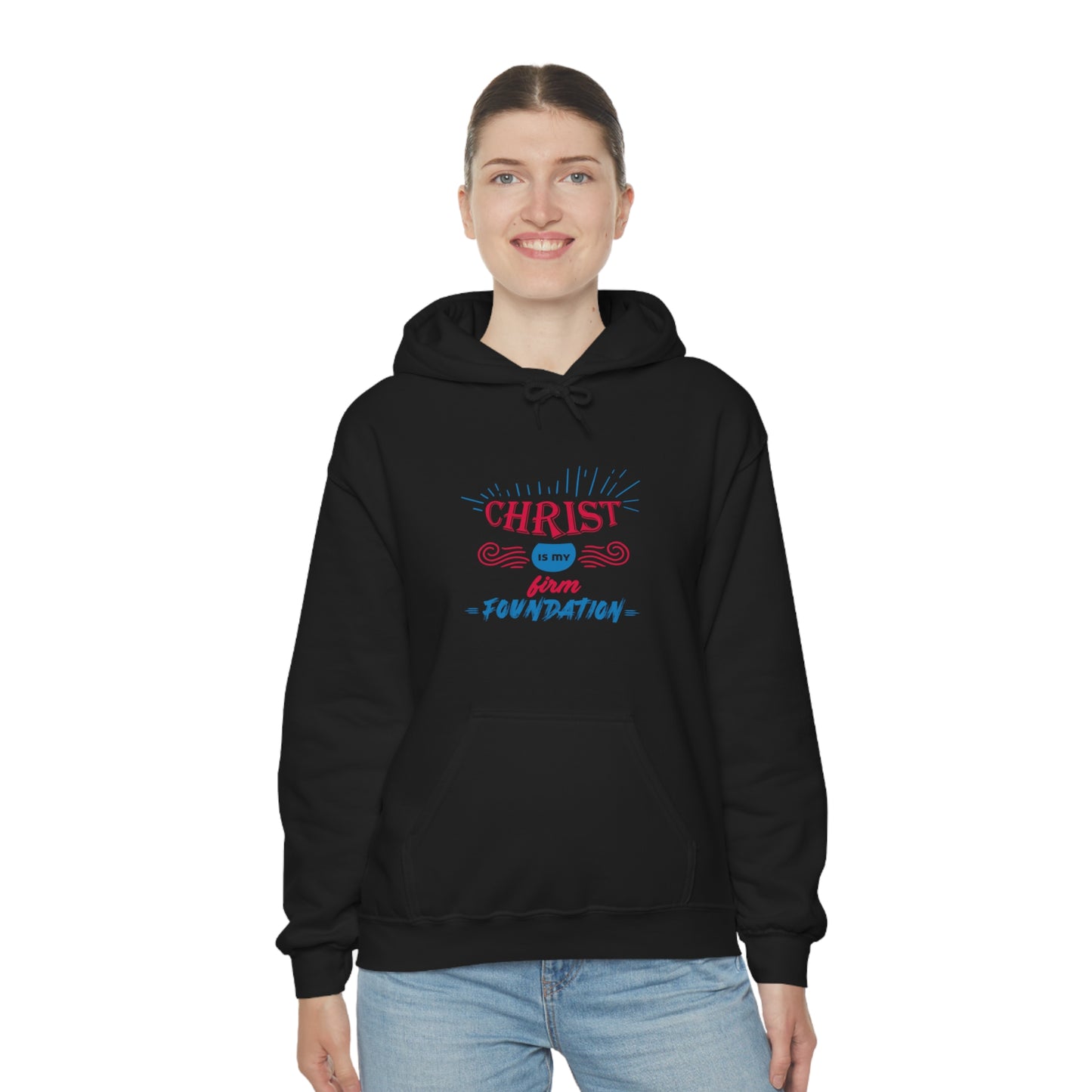 Christ Is My Firm Foundation Unisex Hooded Sweatshirt