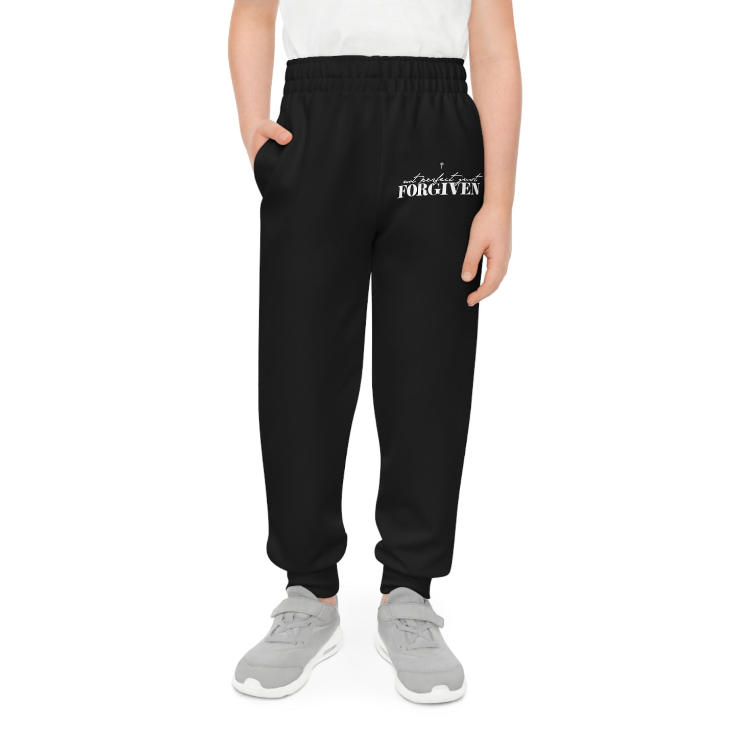 Not  Perfect Just Forgiven Youth Christian Sweatpants (Joggers)