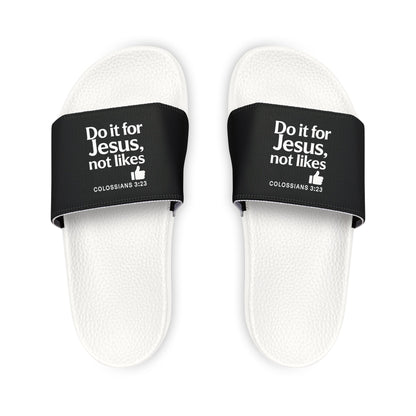 Stylish Women's Sandals with Motivational Message, Comfortable Summer Footwear, Casual Outfits, Gift for Her, Beach Essentials - ClaimedbyGodDesigns