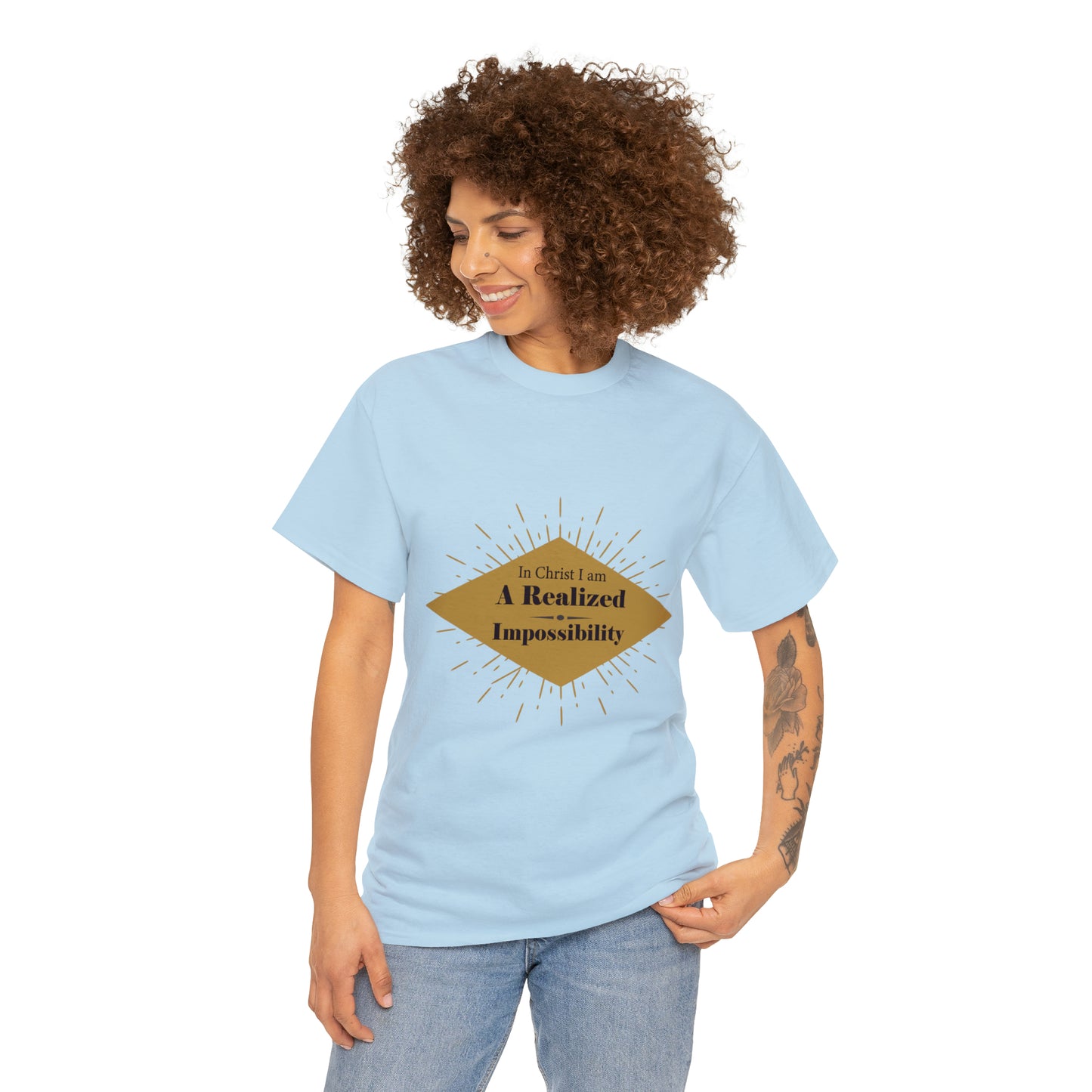 In Christ I Am A Realized Impossibility Unisex Heavy Cotton Tee