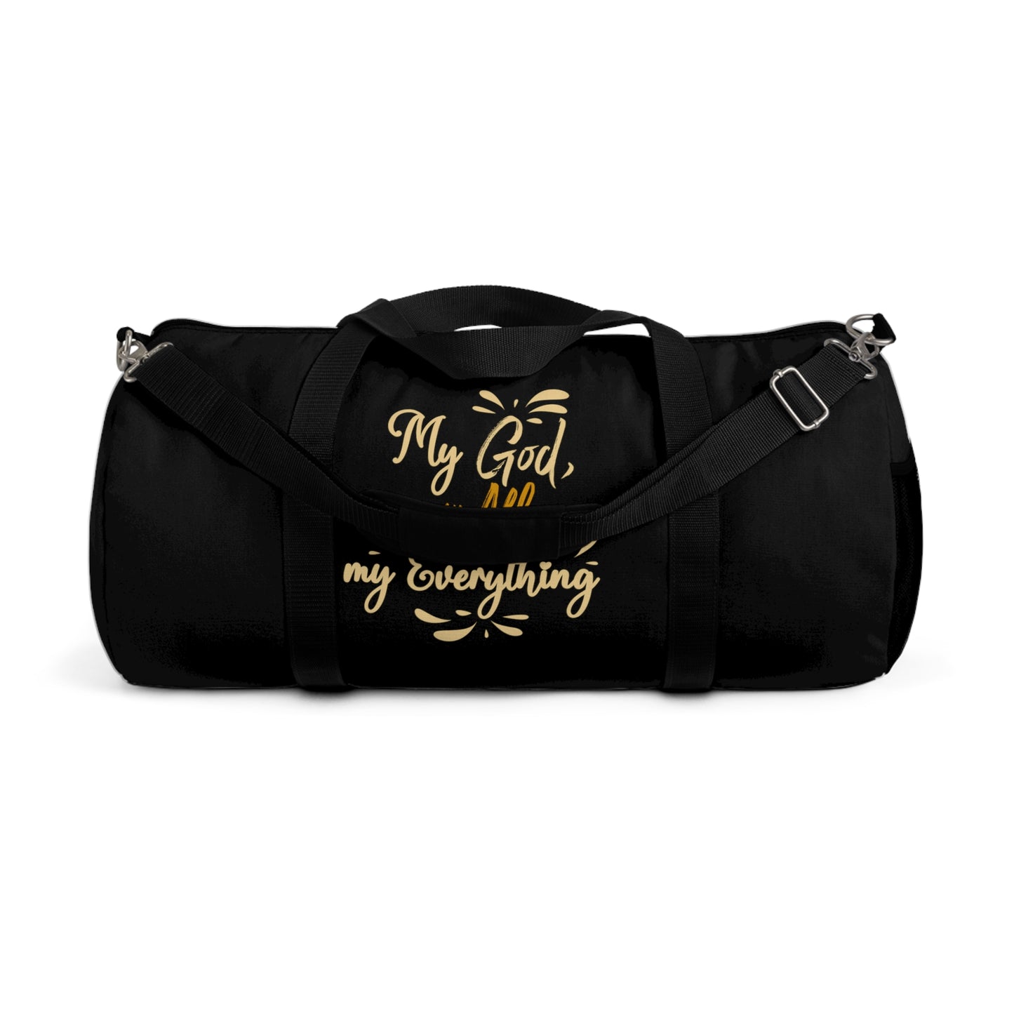 My God My All My Everything Christian Duffel Bag Printify