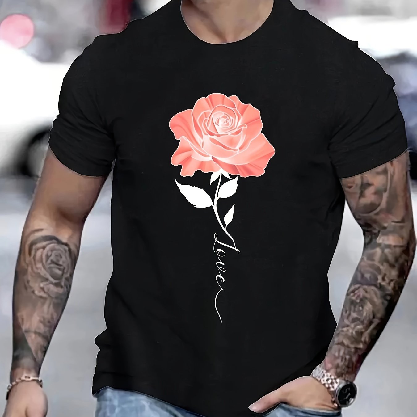 Faith Hope Love Men's Christian T-shirt claimedbygoddesigns