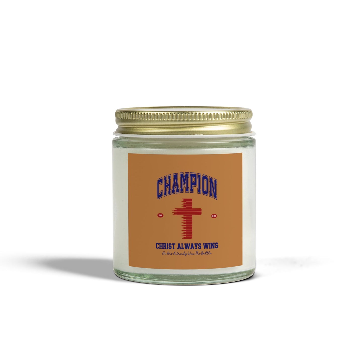 Champion Christ Always Wins Christian Scented Candle (4oz, 9oz)