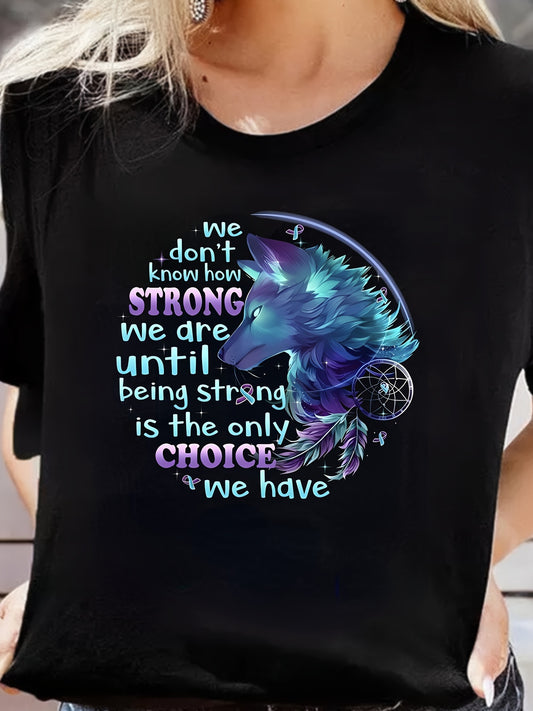 We Don't Know How Strong We Are Women's Christian T-shirt claimedbygoddesigns