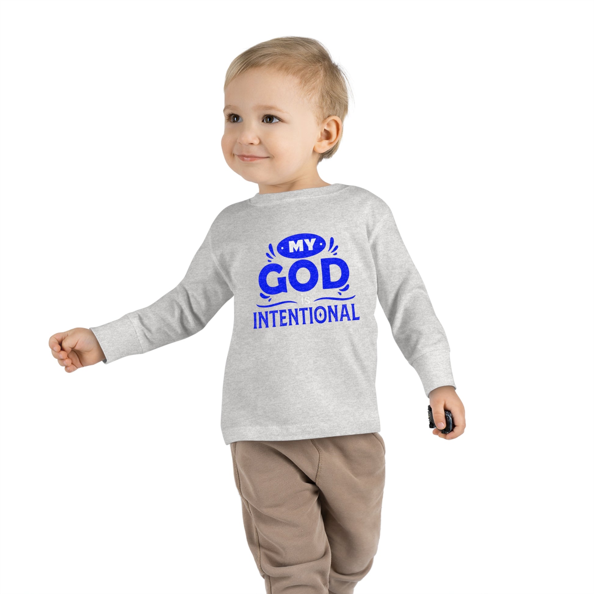 My God Is Intentional Toddler Christian Sweatshirt Printify