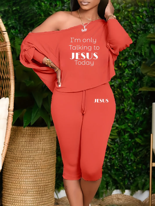 I'm Only Talking To Jesus Today Women's Christian Outfit claimedbygoddesigns