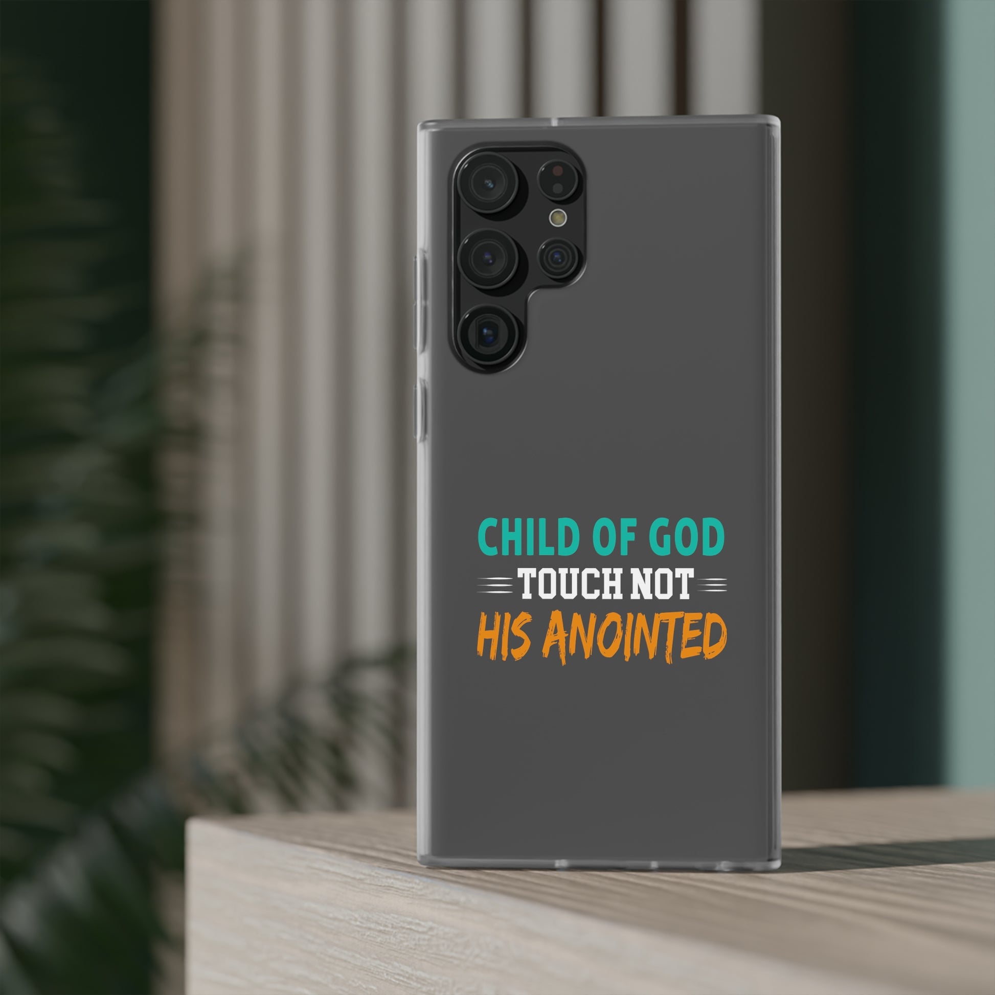 Child Of God Touch Not His Anointed Christian Flexi Phone Case Printify