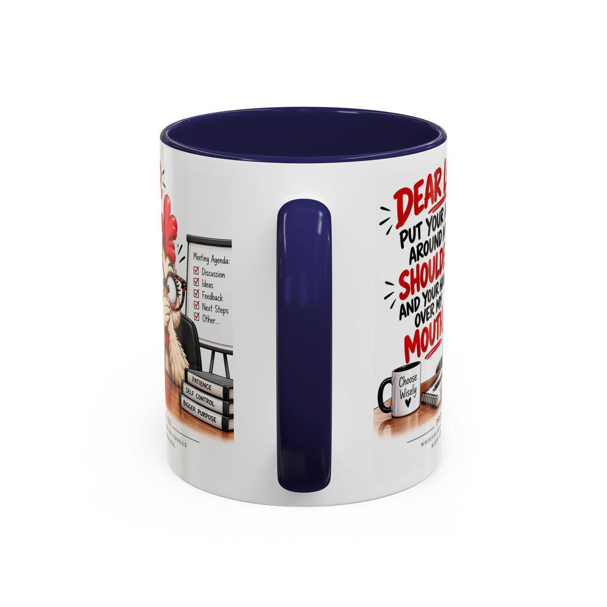 Christian Coffee Mug — "Dear Lord, Put Your Arm Around My Shoulder" Inspirational Ceramic Mug
