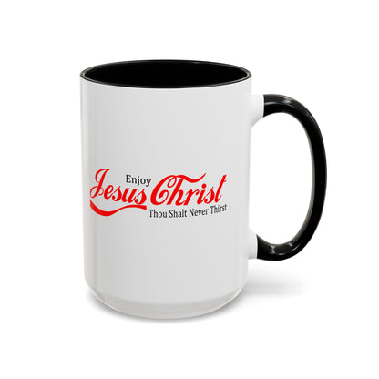 Christian Ceramic Mug - Enjoy Him Accent Coffee Mug (11, 15oz)