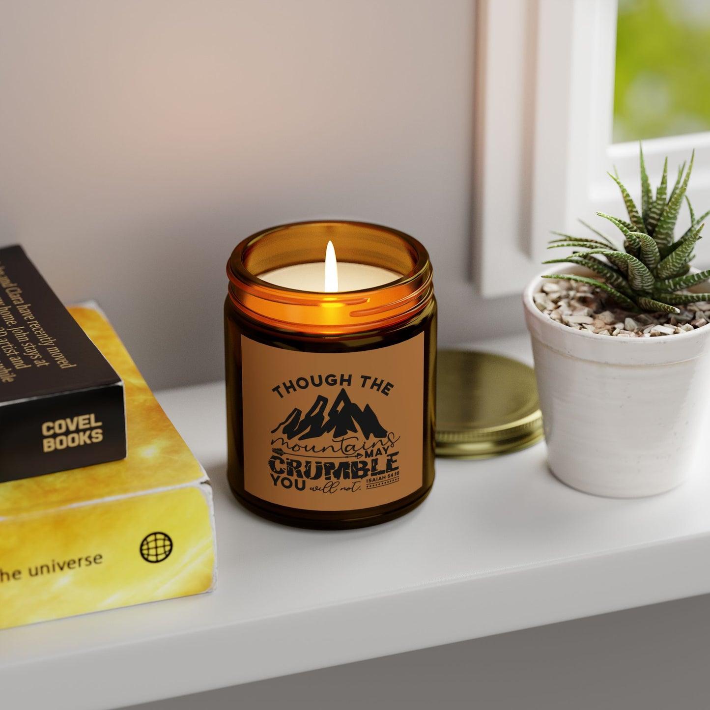 Though The Mountains May Crumble You Will Not Christian Scented Candle (4oz, 9oz)