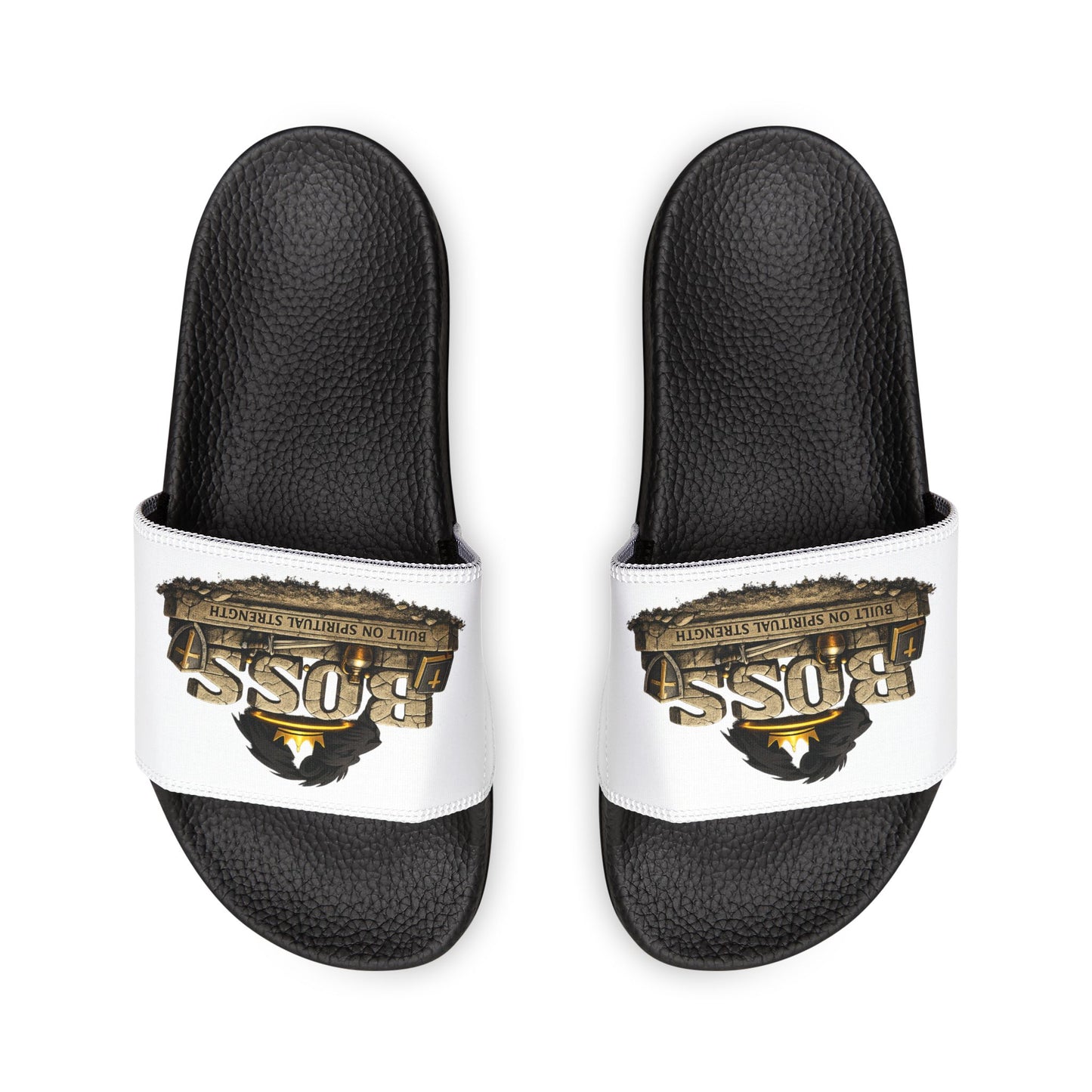 Youth 'Boss' Adjustable Strap Slide Christian Sandals