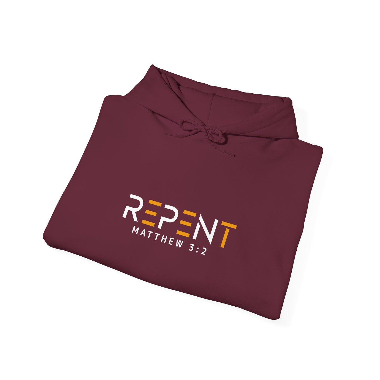 Repent Christian Unisex Hooded Pullover Sweatshirt