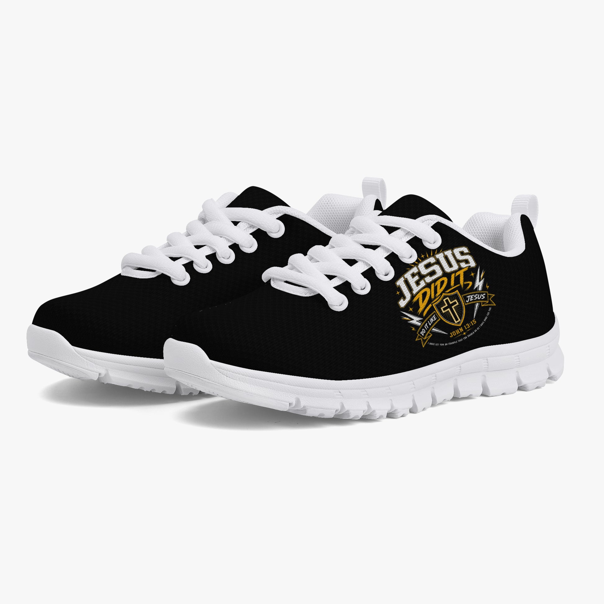 Jesus Did It Do It Like Jesus Christian Kids' Lightweight Mesh Sneakers - ClaimedbyGodDesigns
