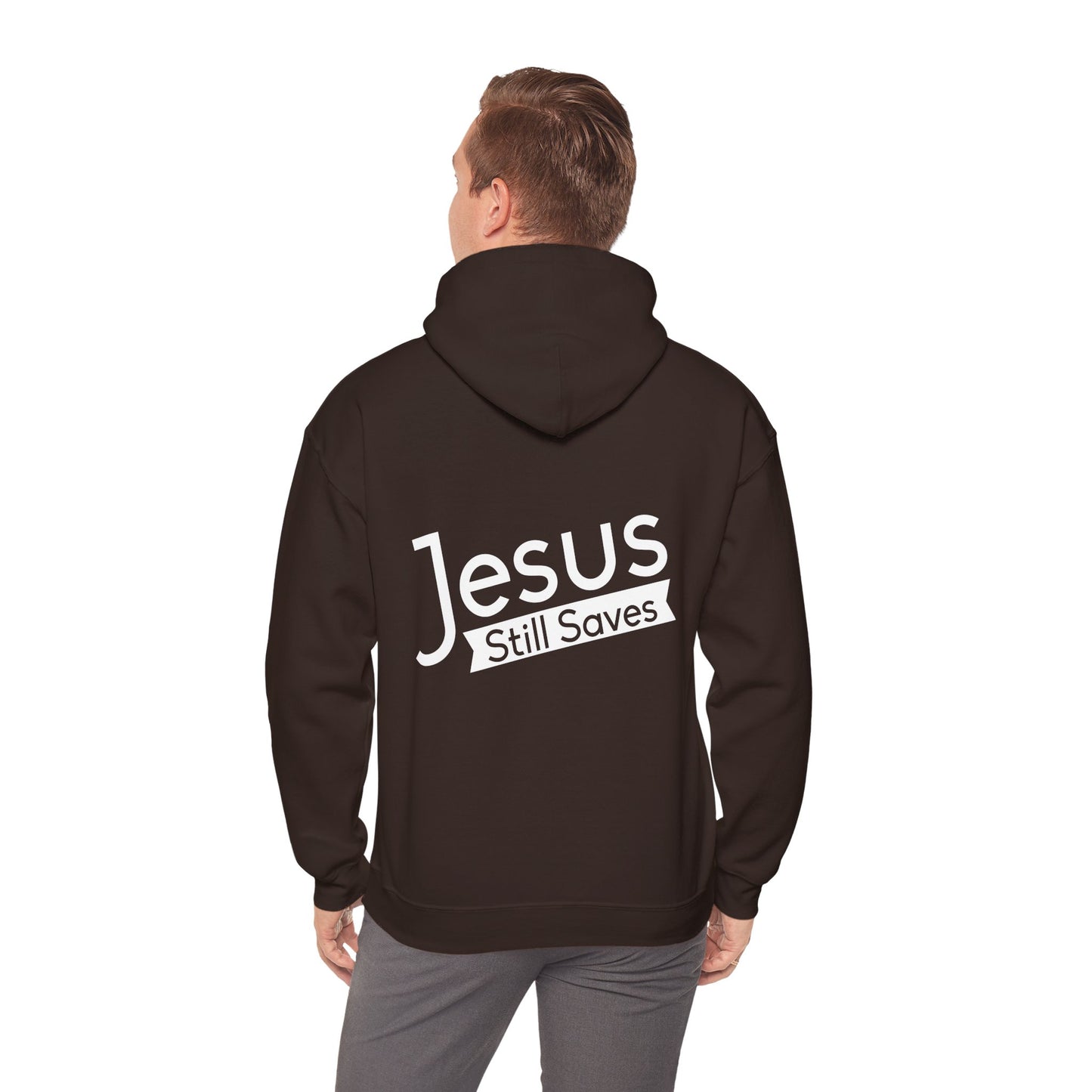 Jesus Still Saves Unisex Christian Hooded Pullover Sweatshirt