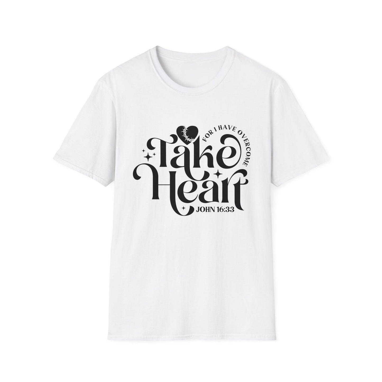 Take Heart For I Have Overcome Christian Unisex T-shirt