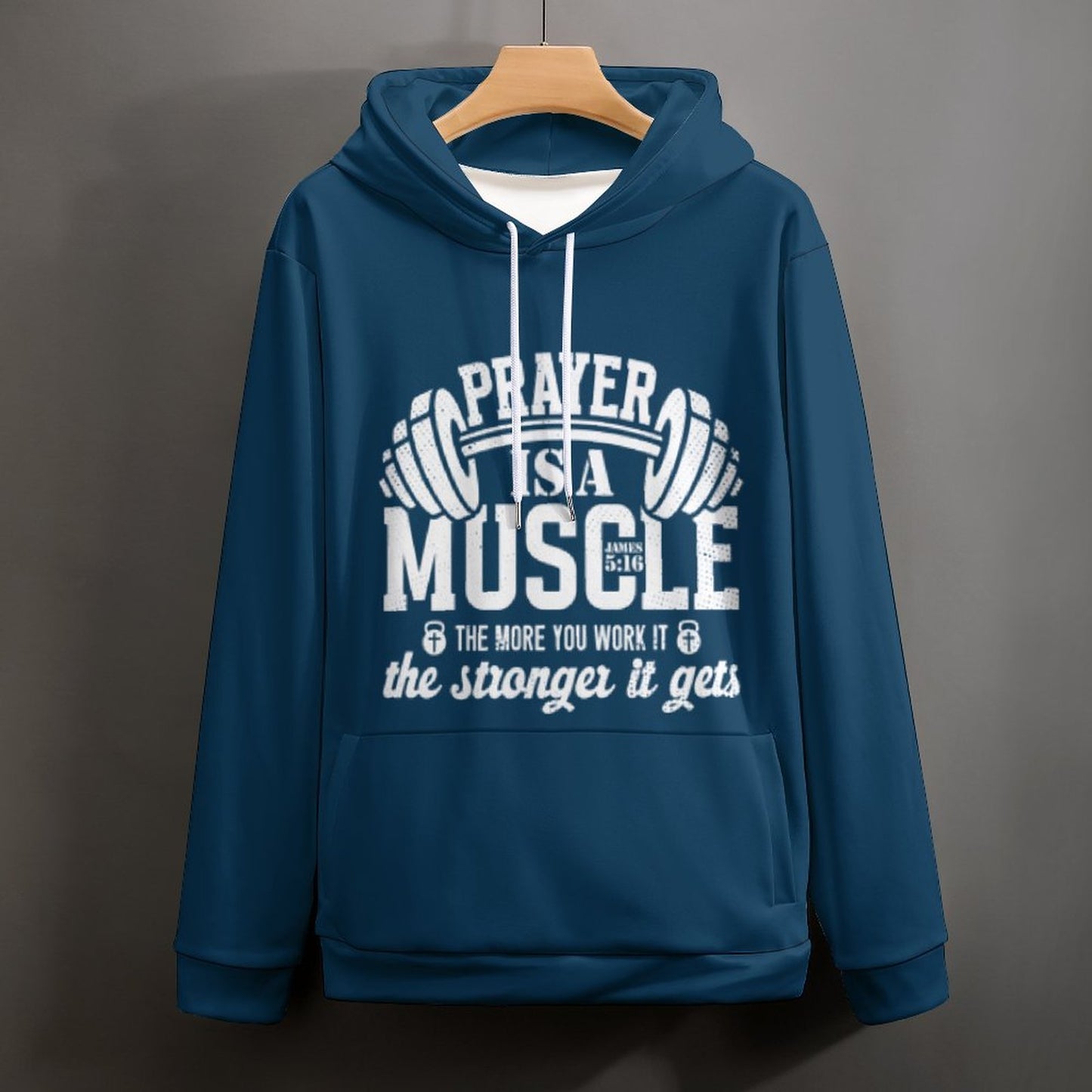 Prayer Is A Muscle Women's Christian Pullover Hooded Sweatshirt