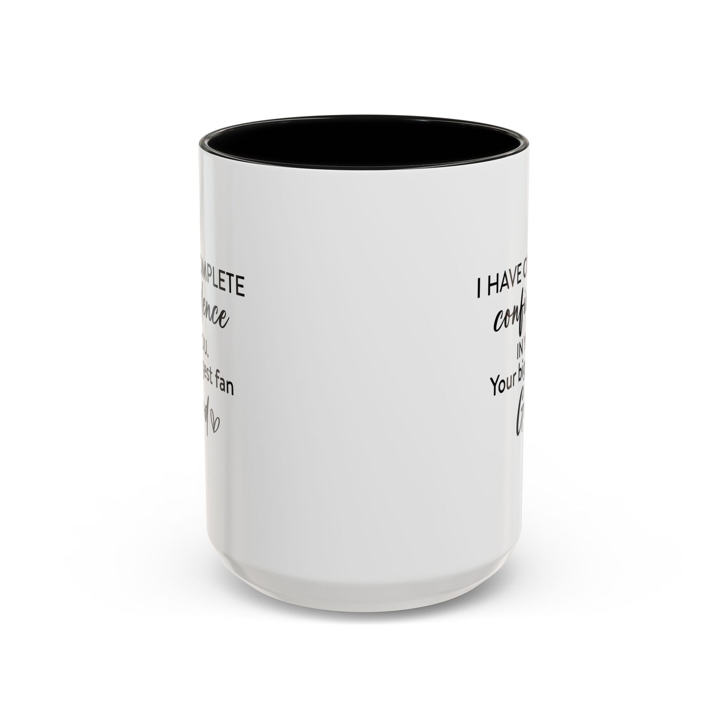 Christian Ceramic Mug- Godfidence Accent Coffee Mug (11, 15oz)