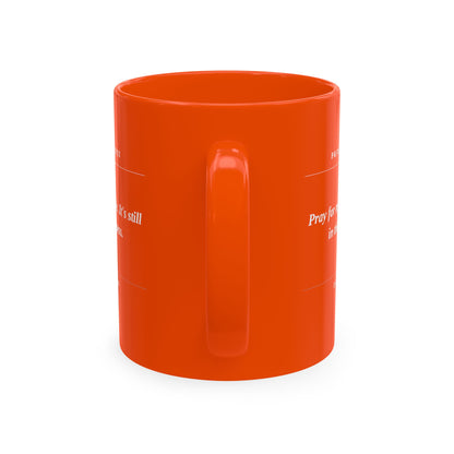 Prayer Request Ceramic Mug — 'Pray for My Attitude' Inspirational Coffee Cup