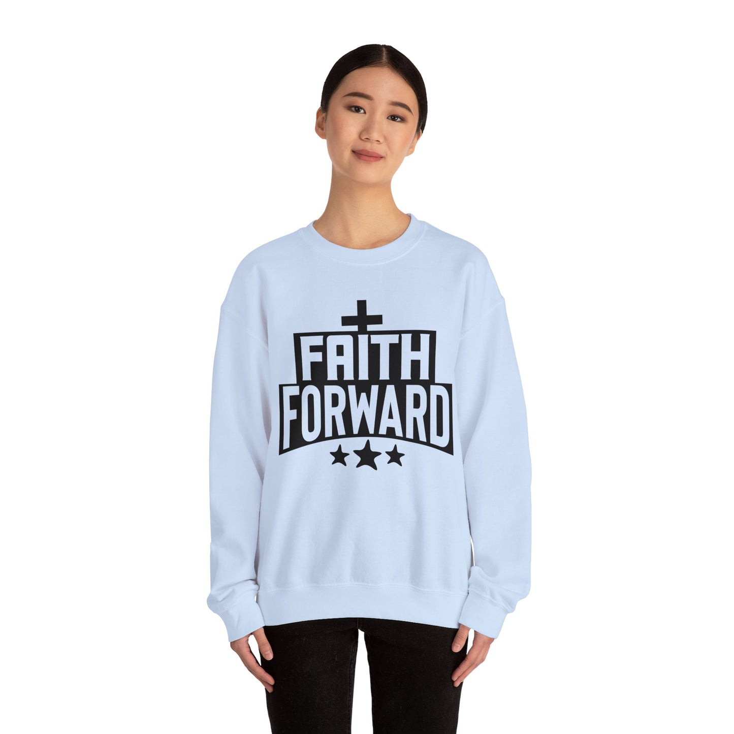 Faith Forward  Unisex Heavy Blend™ Crewneck Christian Sweatshirt