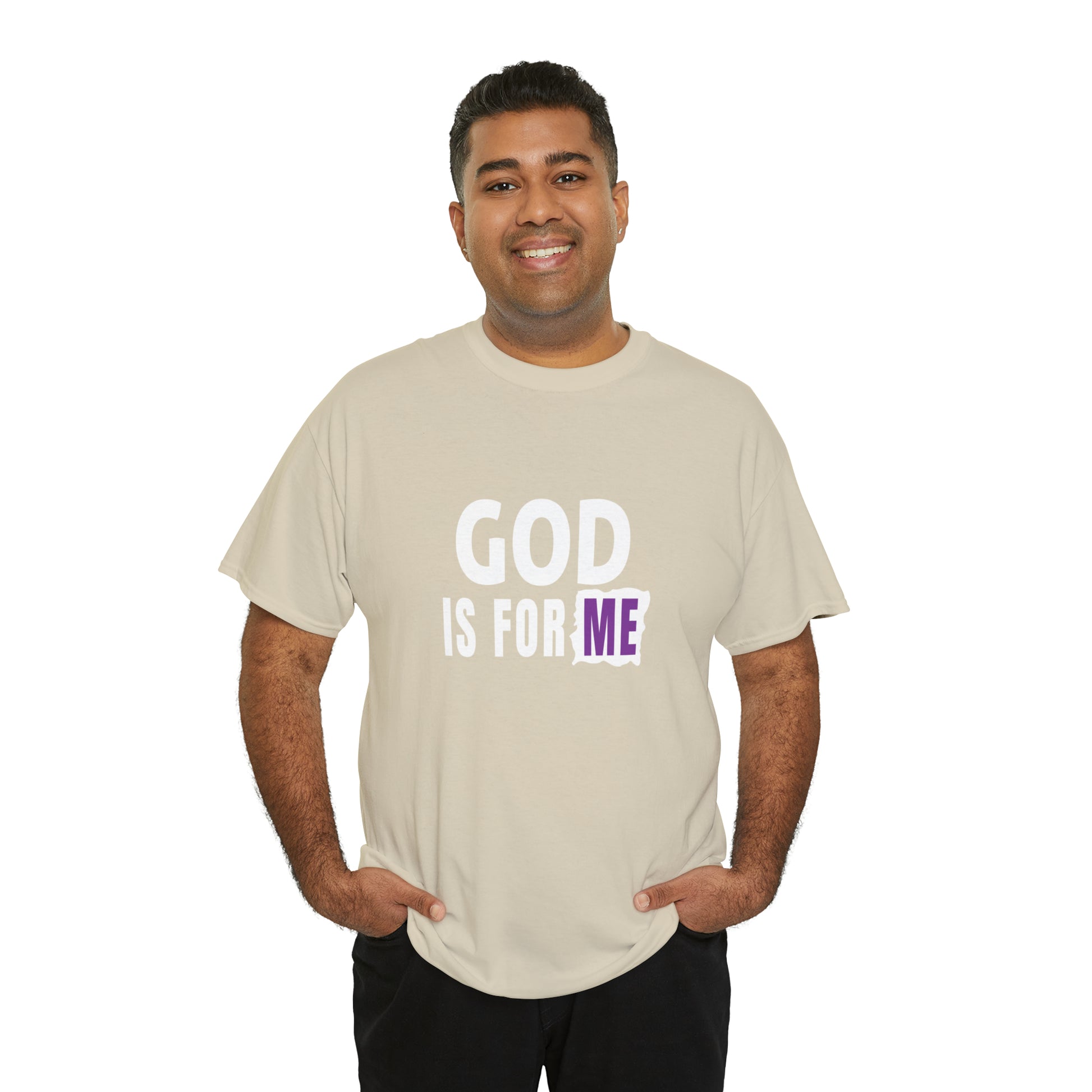 God Is For Me Unisex Heavy Cotton Tee Printify