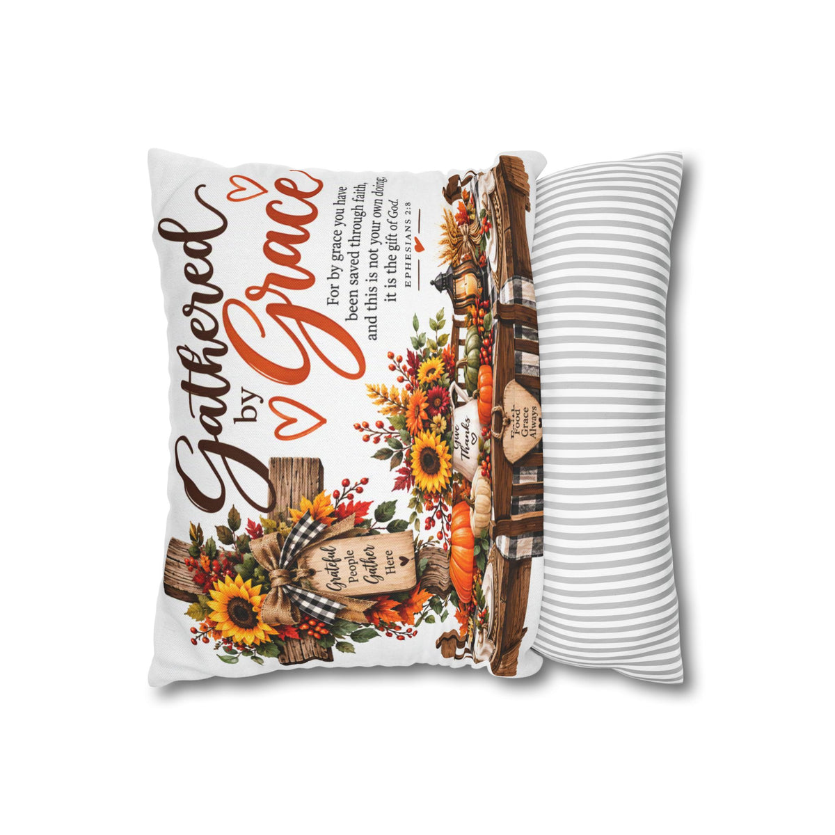 Gathered by Grace Farmhouse Fall Pillow