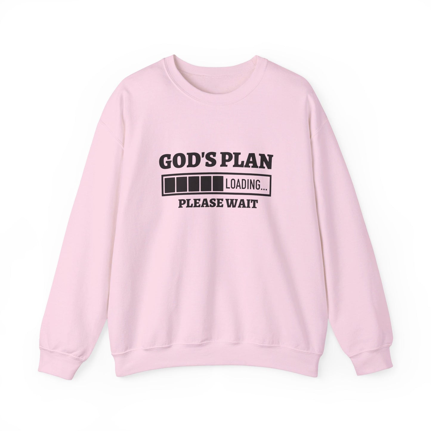 God's Plan Loading Unisex Heavy Blend™ Crewneck Christian Sweatshirt