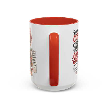 Running on Coffee, Christmas Lights and God’s Grace Christmas Mug
