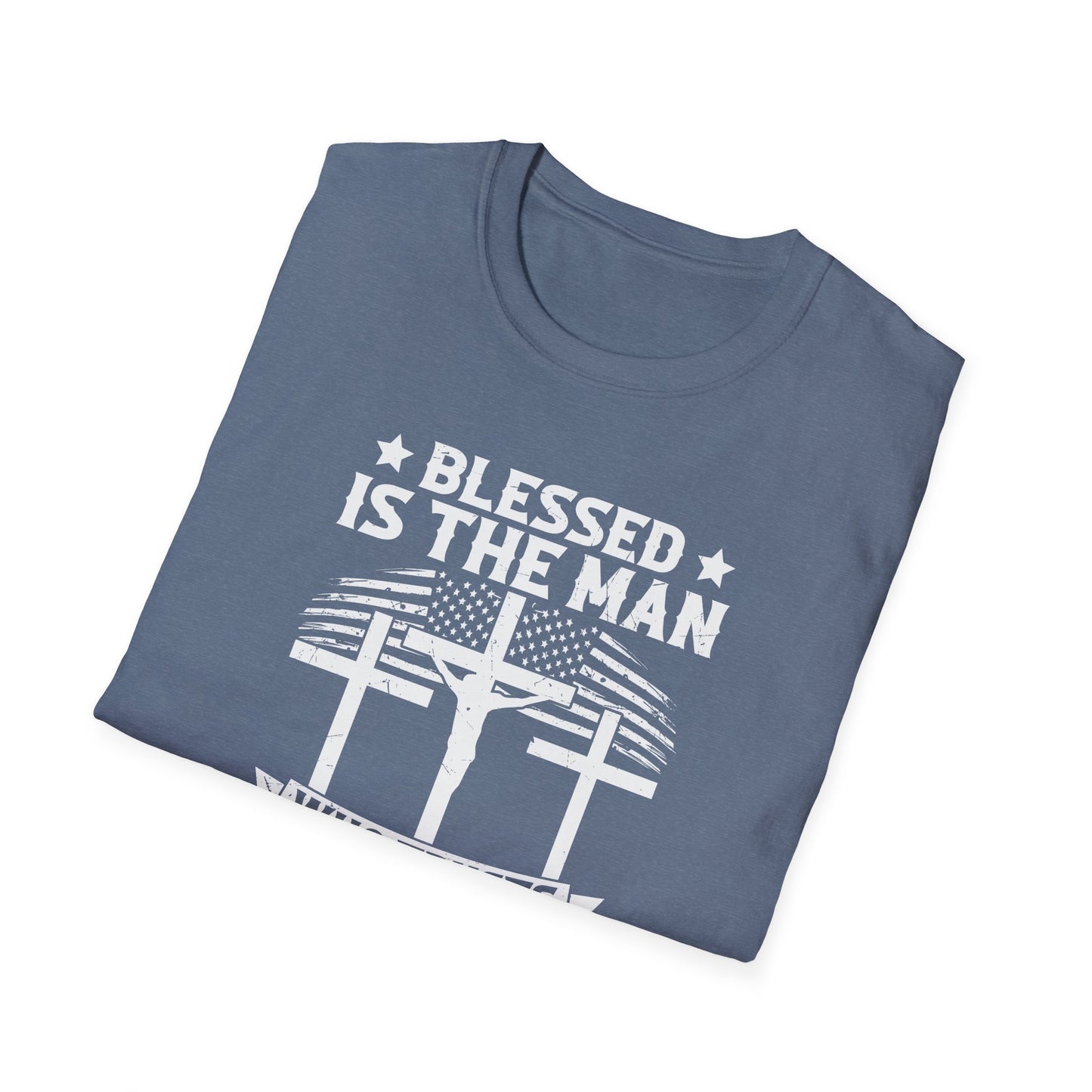 Blessed Is The Man Who Trusts In The Lord American Patriotic Christian Unisex T-shirt