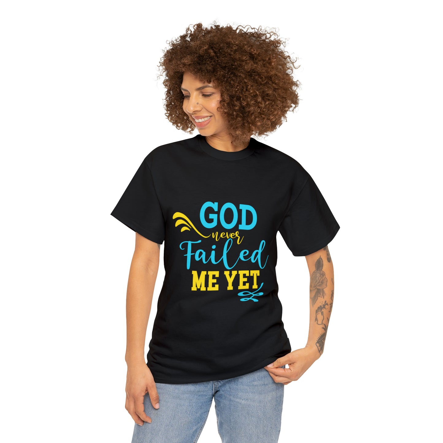 God Never Failed Me Yet Unisex Heavy Cotton Tee