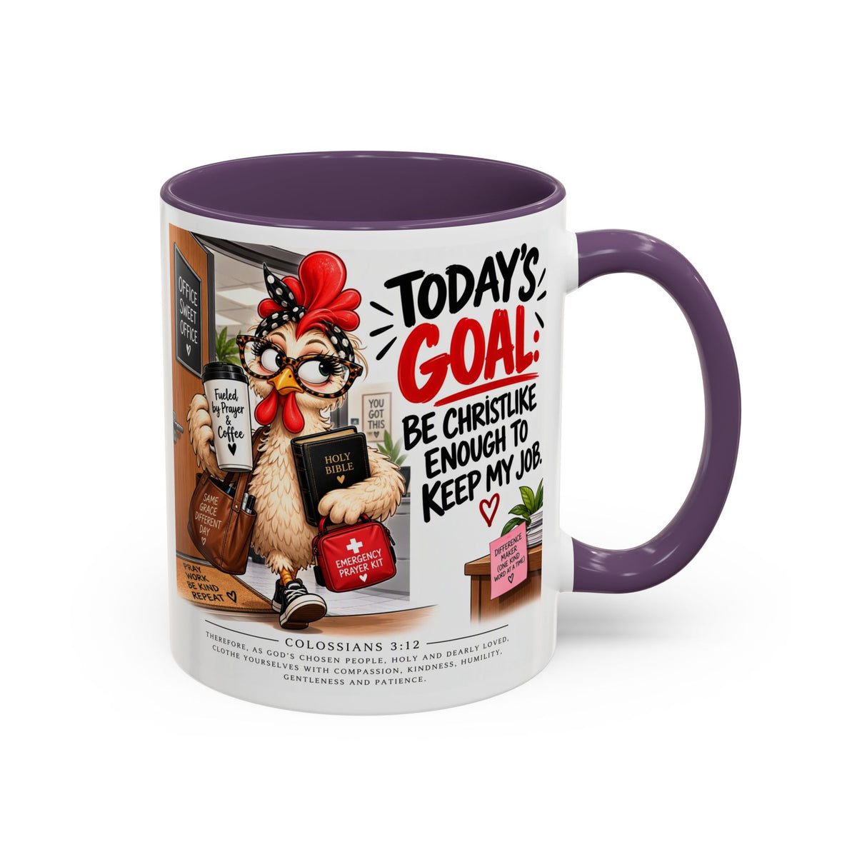 Today's Goal Christian Coffee Mug – Be Christlike Inspirational Bible Verse Mug