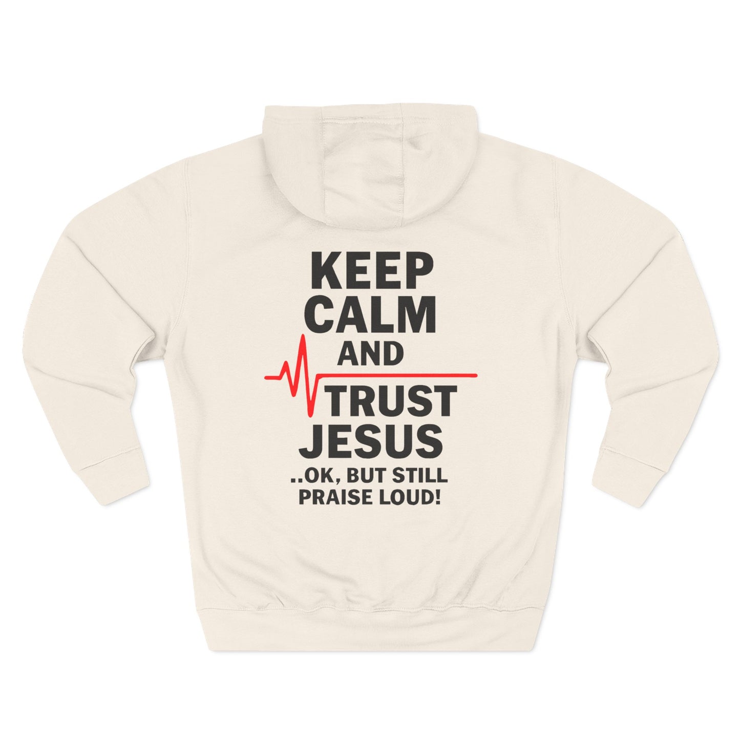 Keep Calm Trust Him Unisex Hoodie | Faith Sweatshirt, Christian Apparel, Inspirational Gift, Religious Hoodie, Bible Verse Clothing