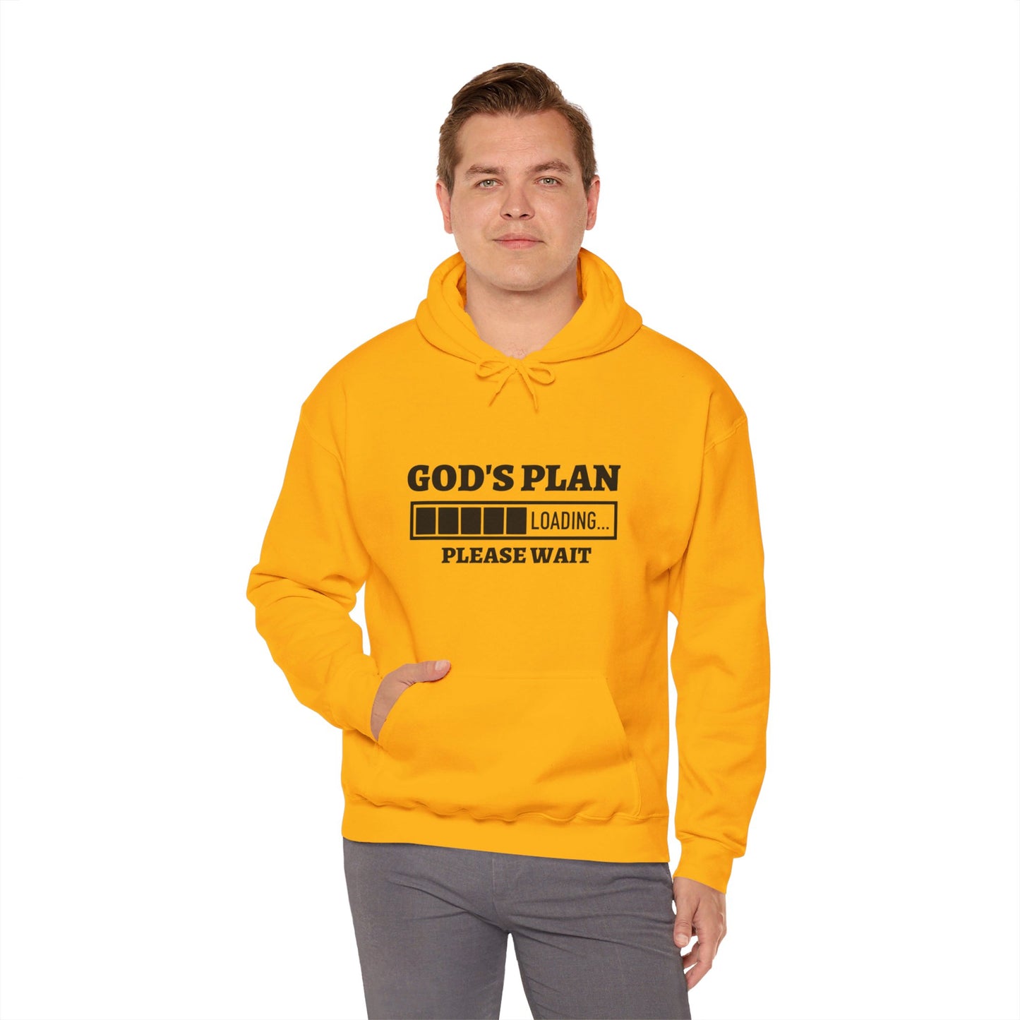 God's Plan Loading Unisex Christian Pullover Hooded Sweatshirt