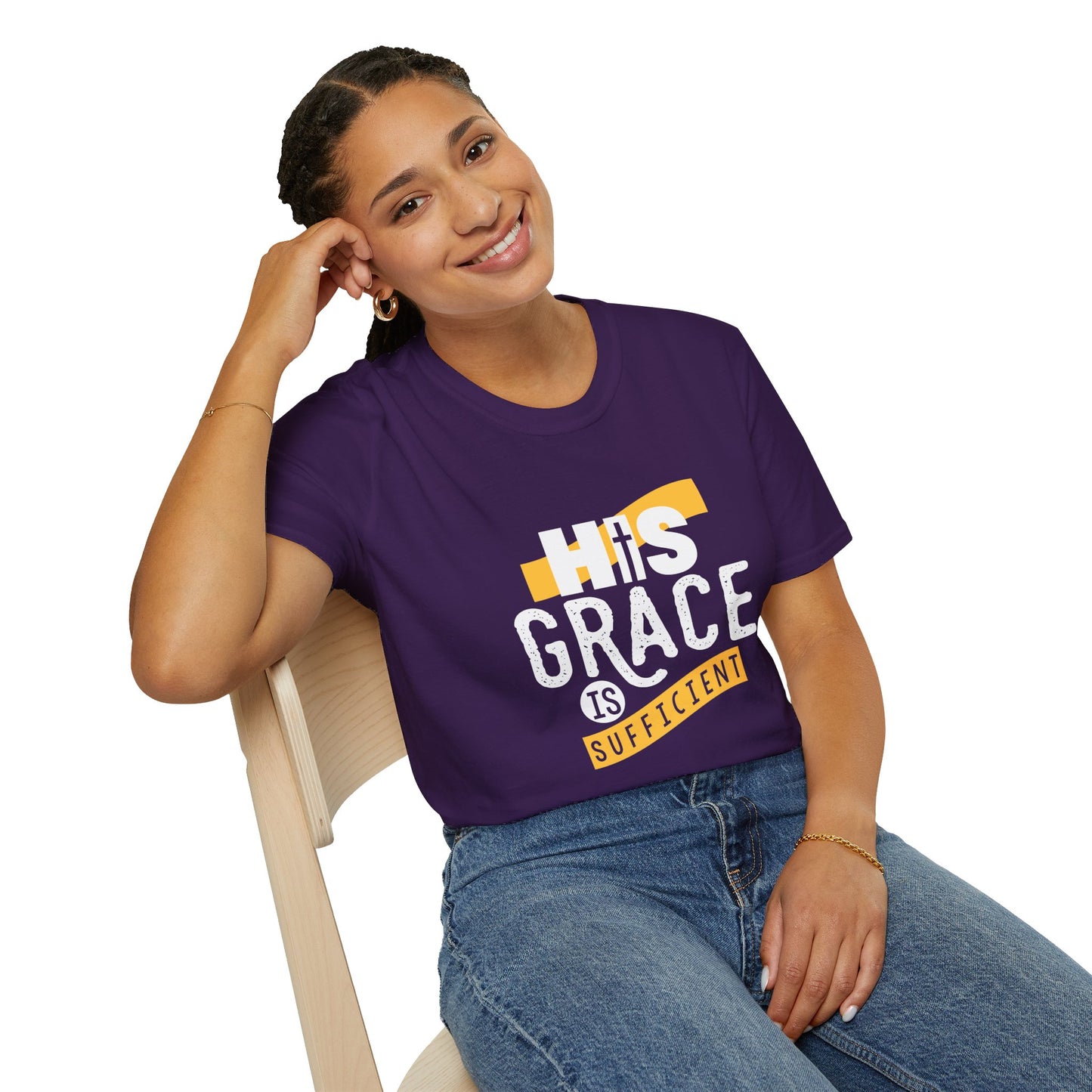 His Grace Is Sufficient  Unisex Christian T-shirt