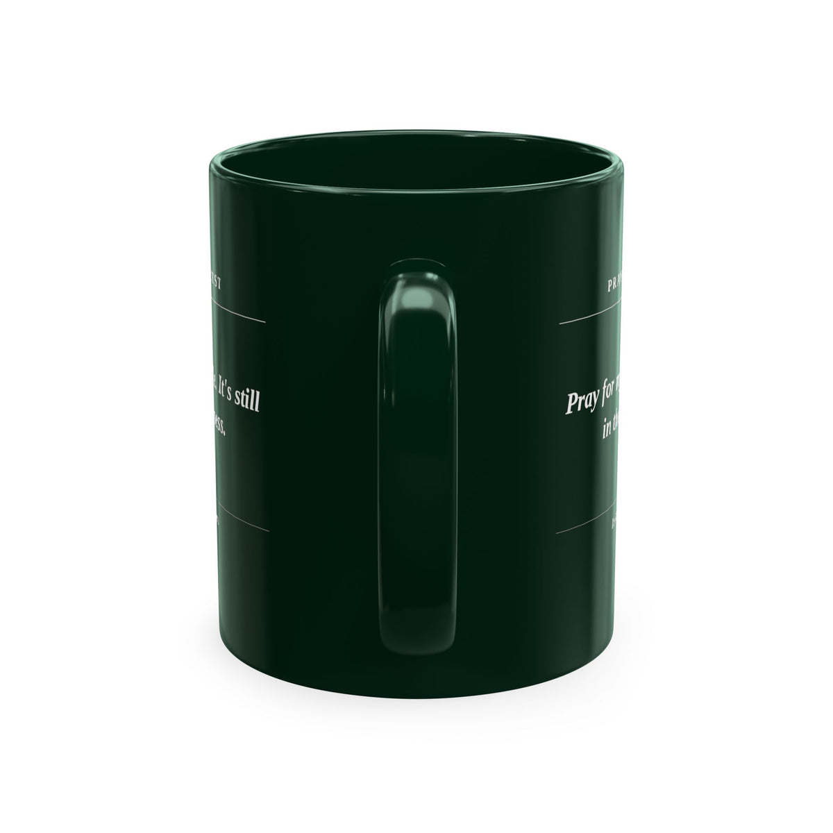 Prayer Request Ceramic Mug — 'Pray for My Attitude' Inspirational Coffee Cup