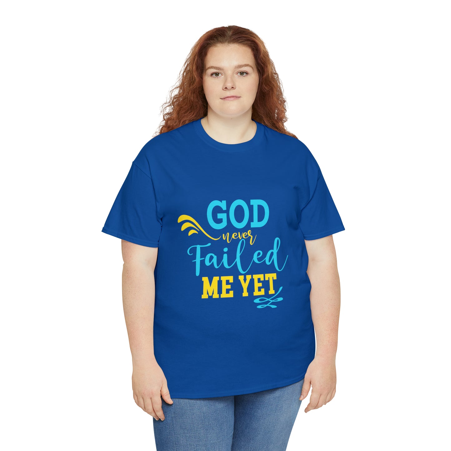 God Never Failed Me Yet Unisex Heavy Cotton Tee