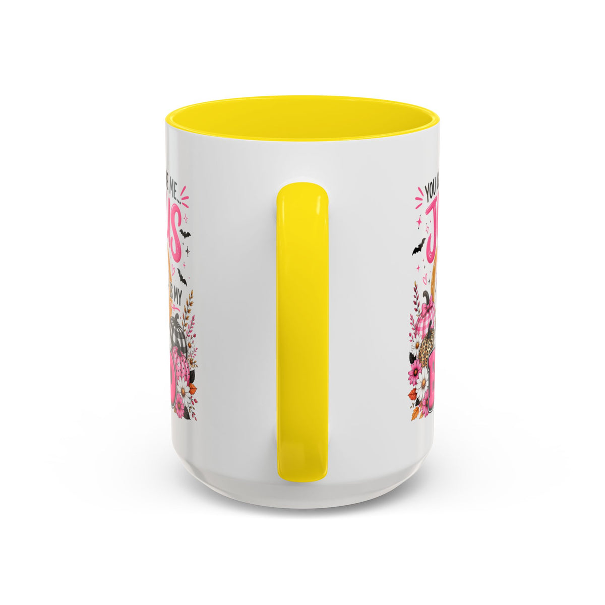You Can’t Scare Me Jesus Is My Boo Coffee Mug — Halloween Christian Accent Mug