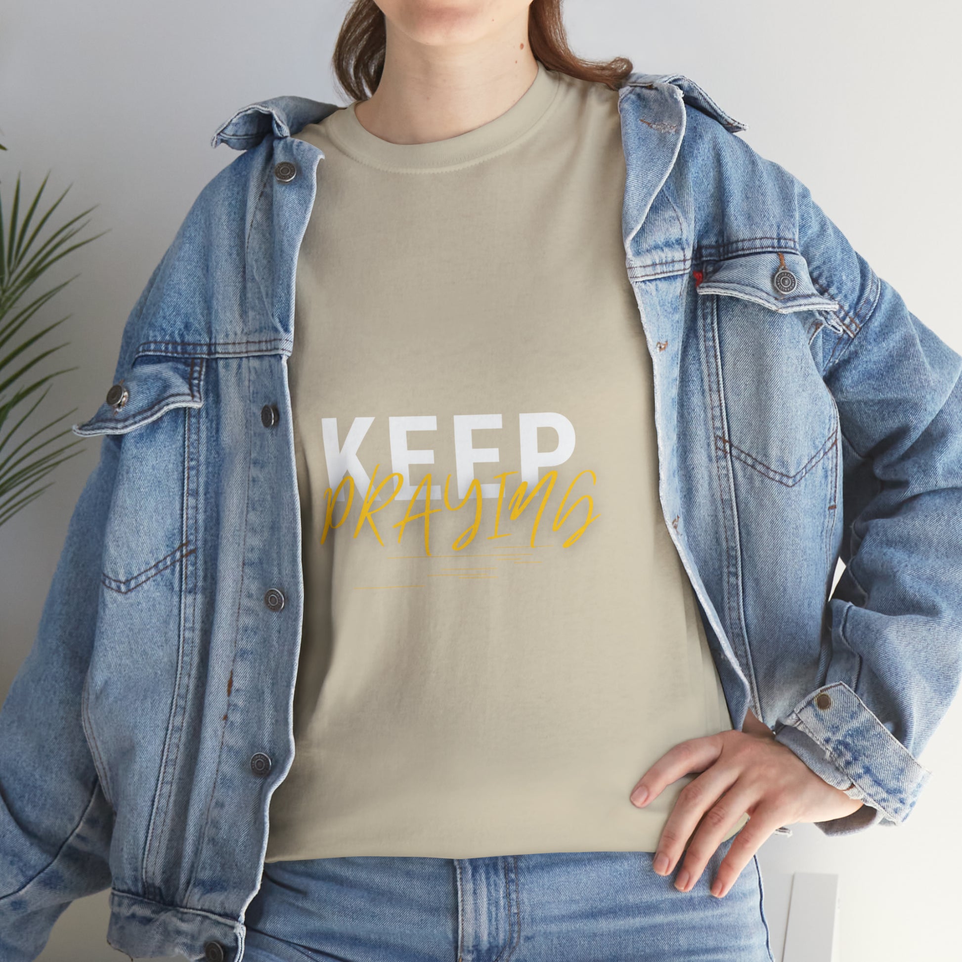 Keep Praying Unisex Heavy Cotton Tee Printify