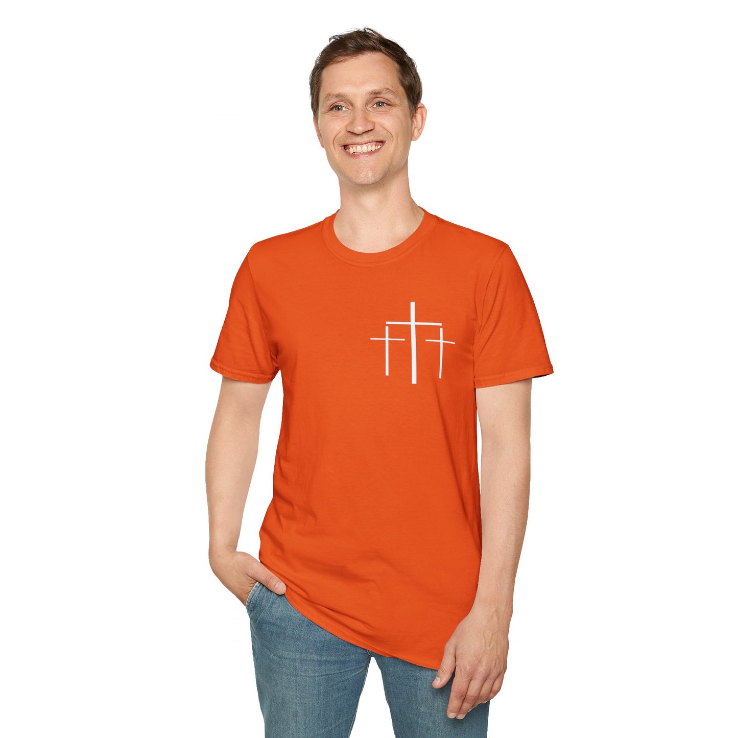 Faith Over Fear 3 Crosses   Christian Unisex T-shirt