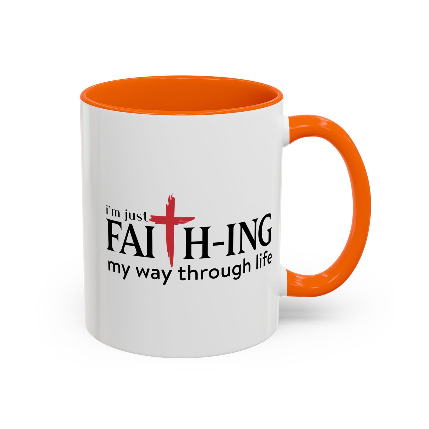 Faith-Inspired Coffee Accent Mug - Motivational Drinkware for Daily Inspiration