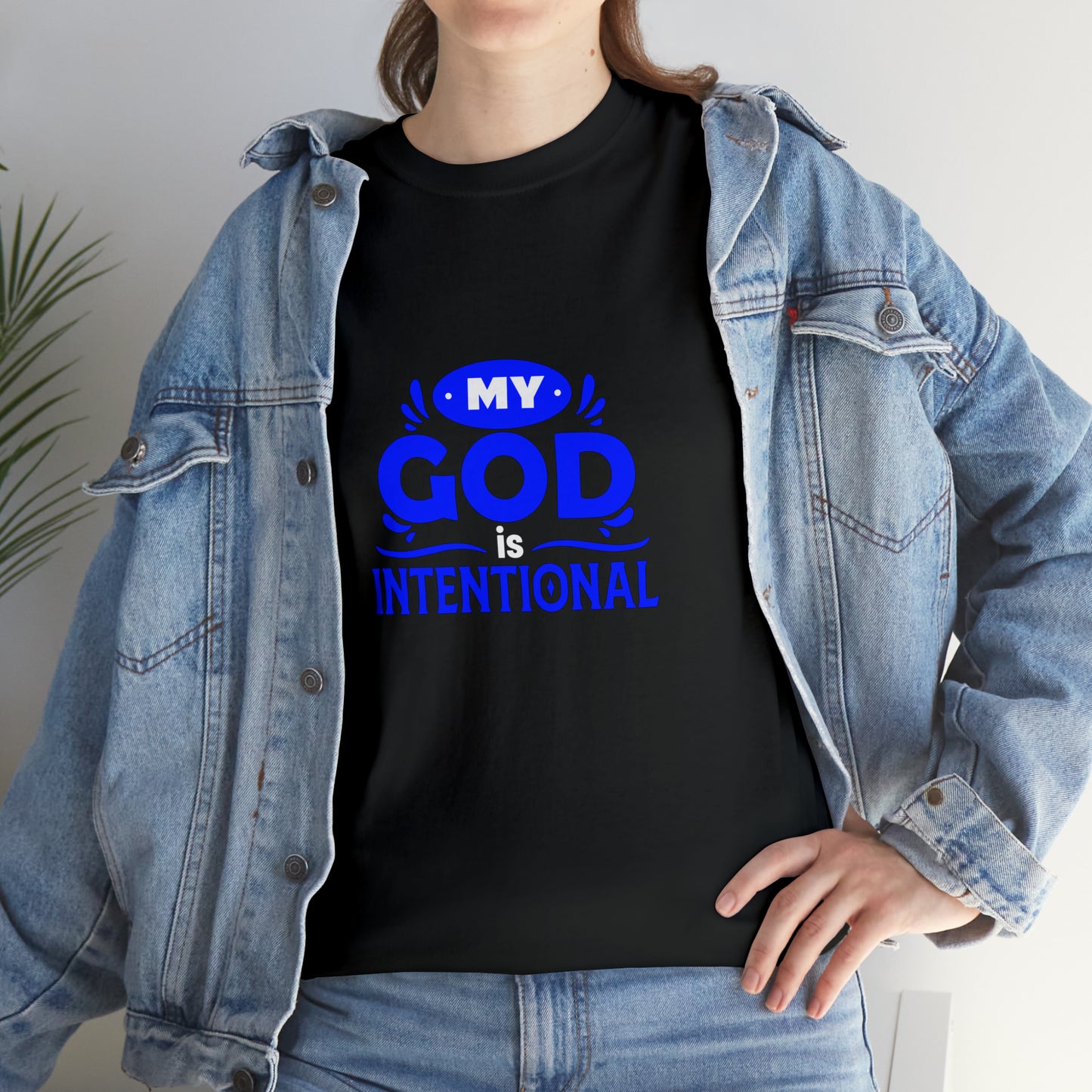 My God Is Intentional Unisex Heavy Cotton Tee