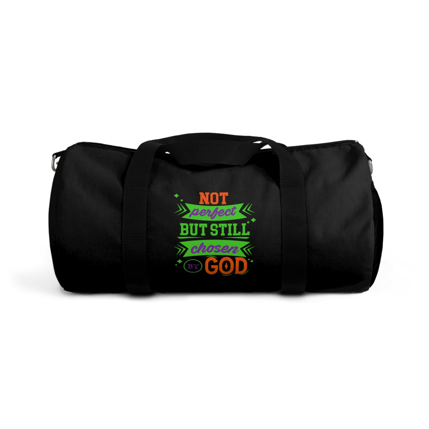 Not Perfect But Still Chosen By God Christian Duffel Bag Printify