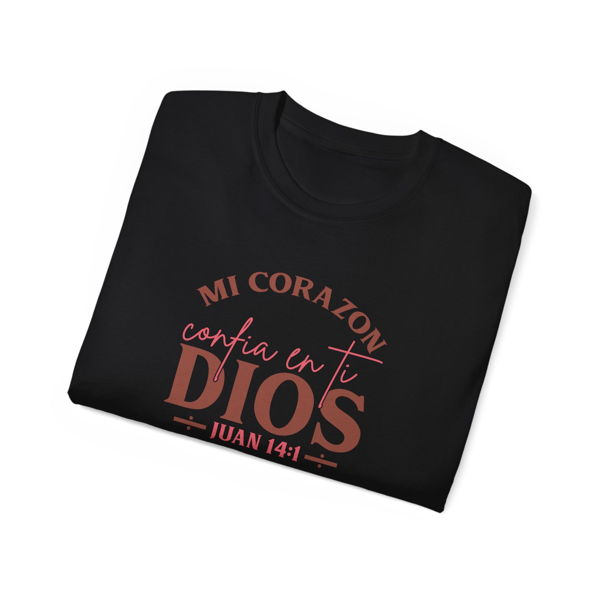 MI CORAZON CONFIA EN TI DIOS Christian Spanish Unisex T-shirt Printify