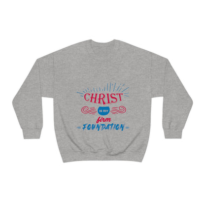 Christ Is My Firm Foundation Unisex Heavy Blend™ Crewneck Sweatshirt